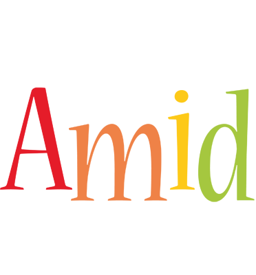 Amid birthday logo