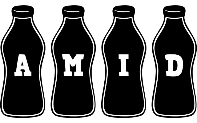 Amid bottle logo