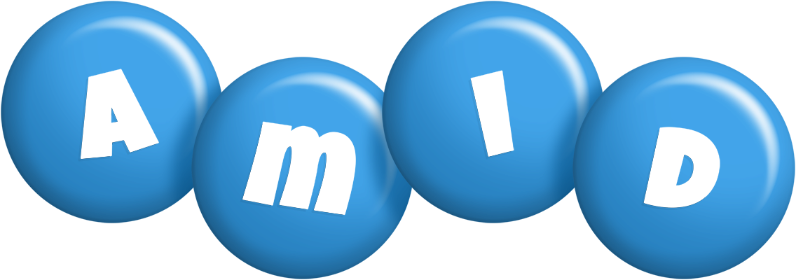 Amid candy-blue logo