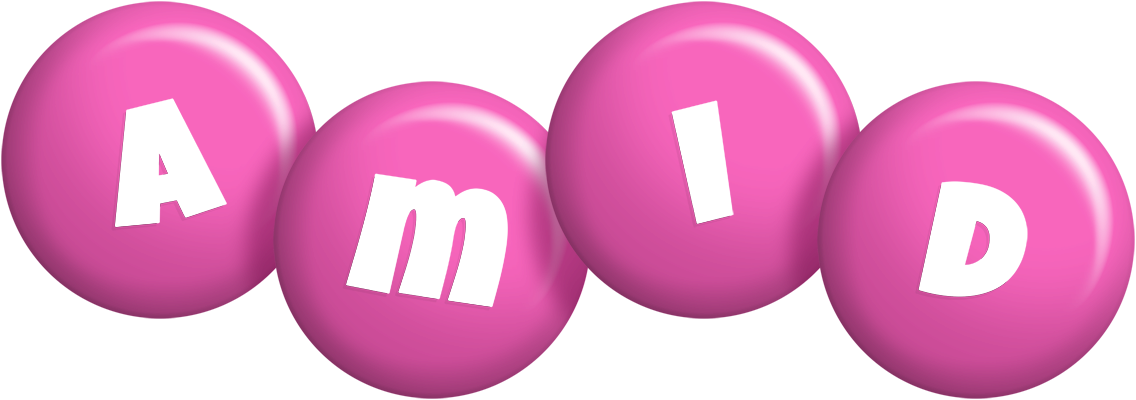 Amid candy-pink logo