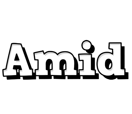 Amid snowing logo