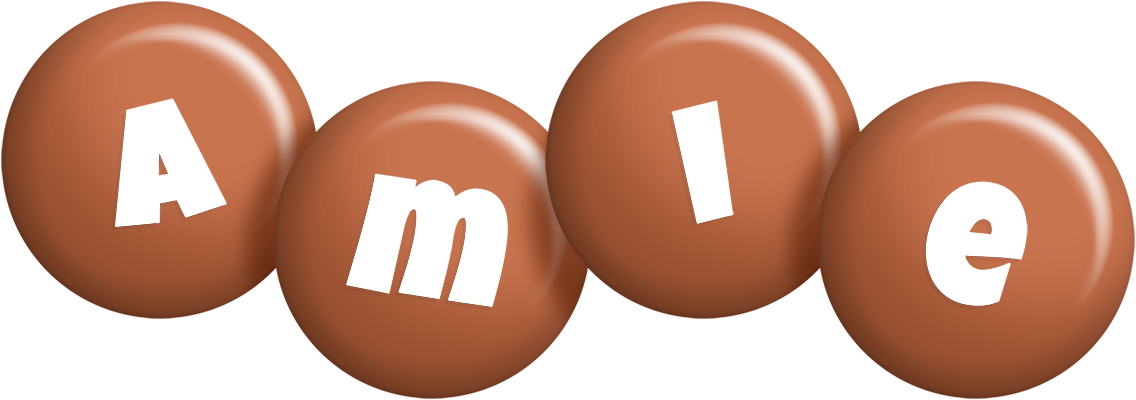 Amie candy-brown logo