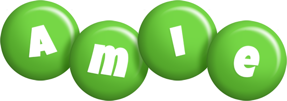 Amie candy-green logo