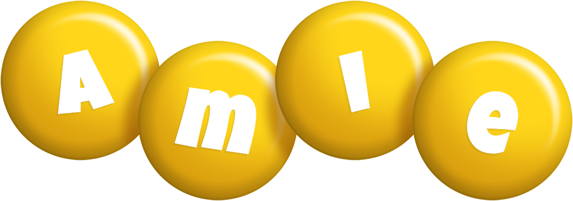 Amie candy-yellow logo