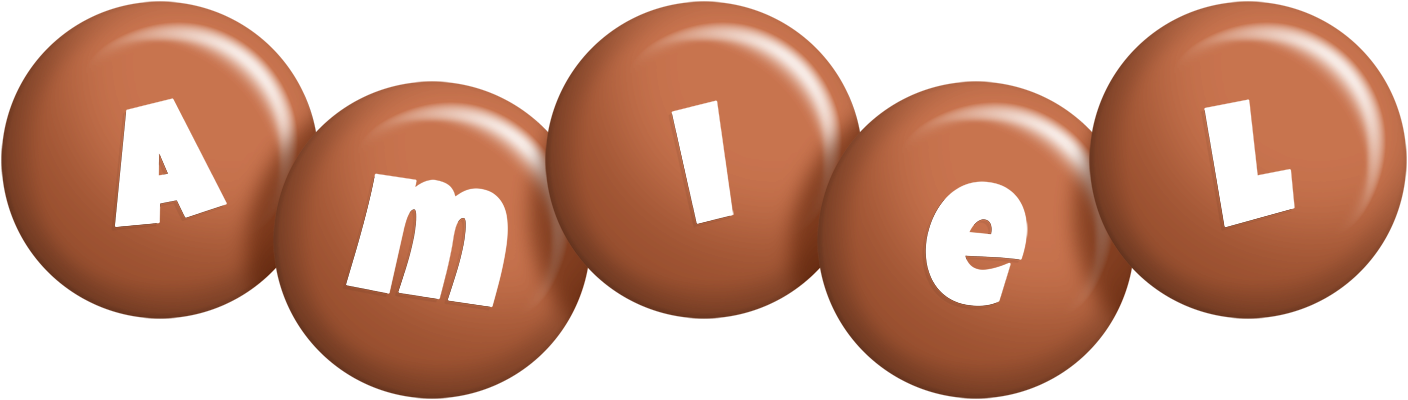 Amiel candy-brown logo