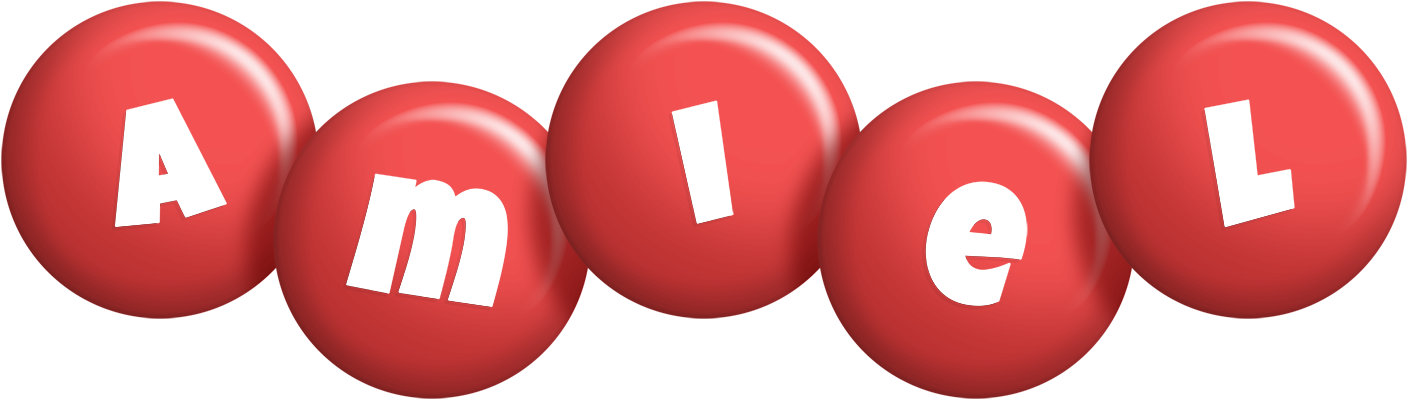 Amiel candy-red logo