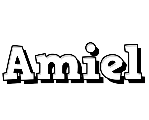 Amiel snowing logo
