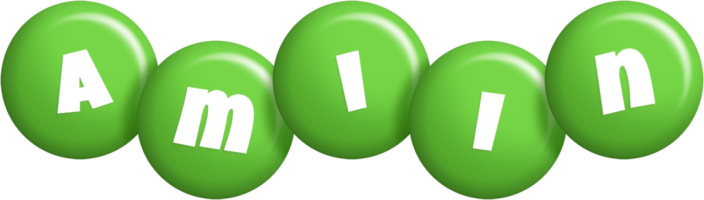 Amiin candy-green logo