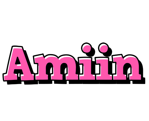 Amiin girlish logo