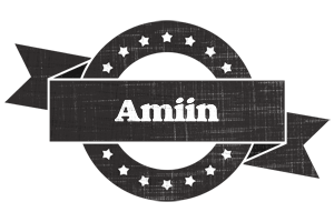 Amiin grunge logo