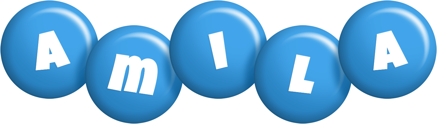 Amila candy-blue logo