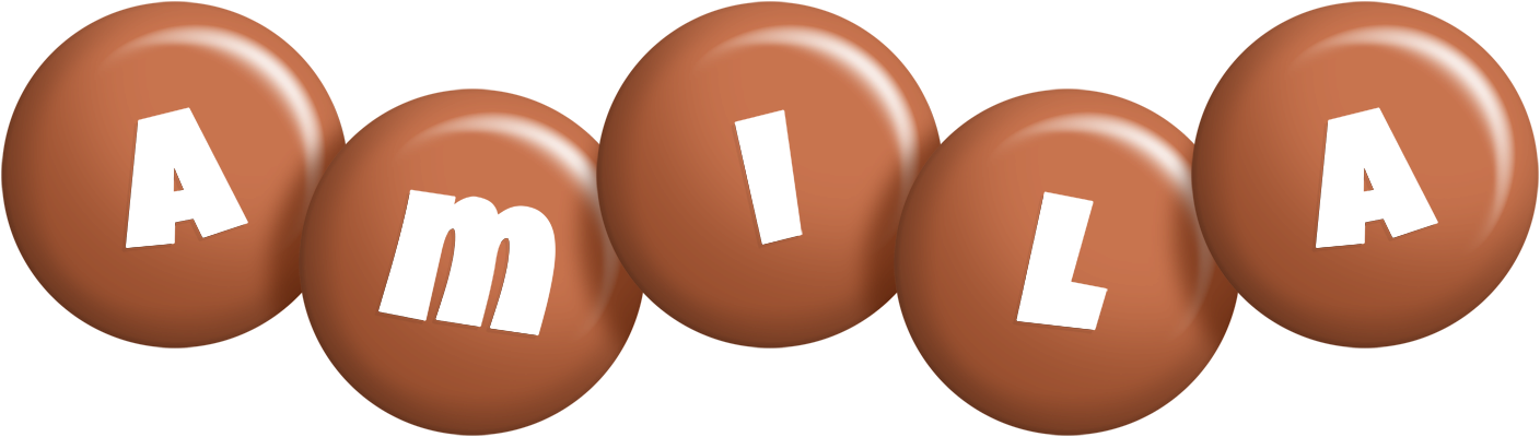 Amila candy-brown logo
