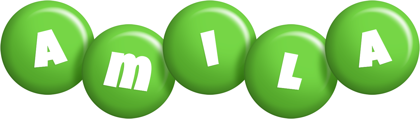 Amila candy-green logo