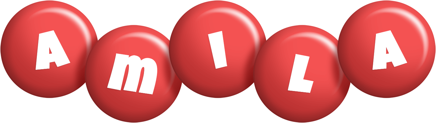 Amila candy-red logo