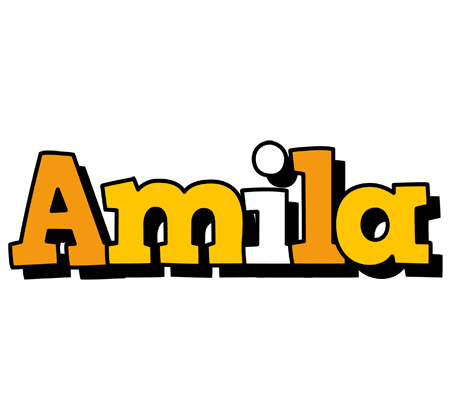 Amila cartoon logo