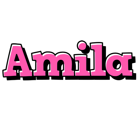 Amila girlish logo