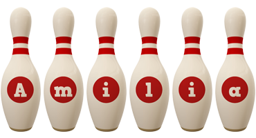Amilia bowling-pin logo