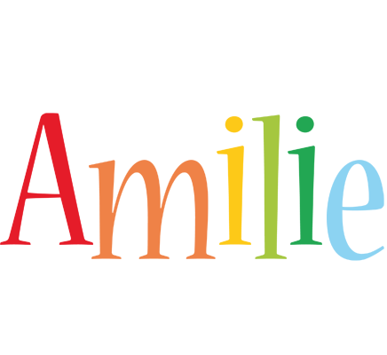 Amilie birthday logo