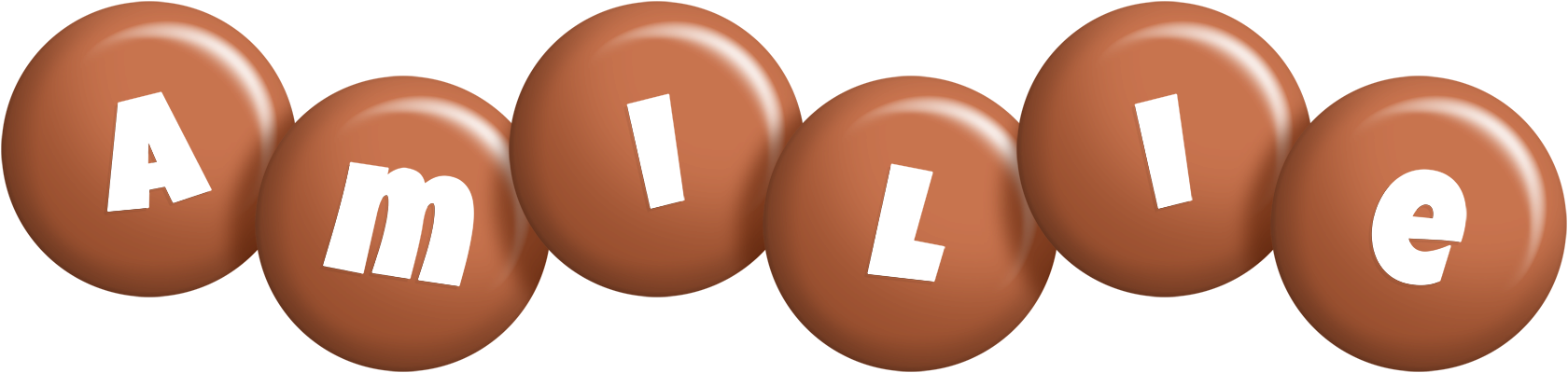Amilie candy-brown logo