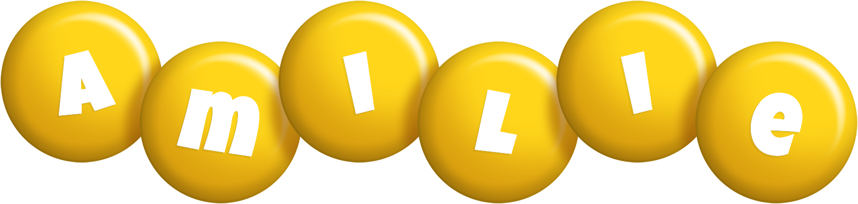 Amilie candy-yellow logo