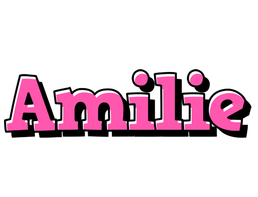 Amilie girlish logo