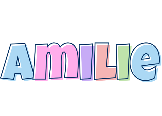 Amilie pastel logo