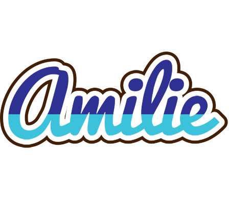 Amilie raining logo