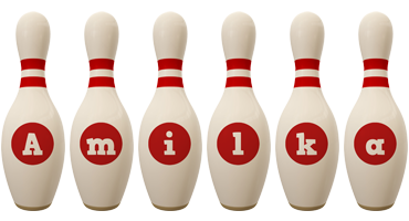 Amilka bowling-pin logo