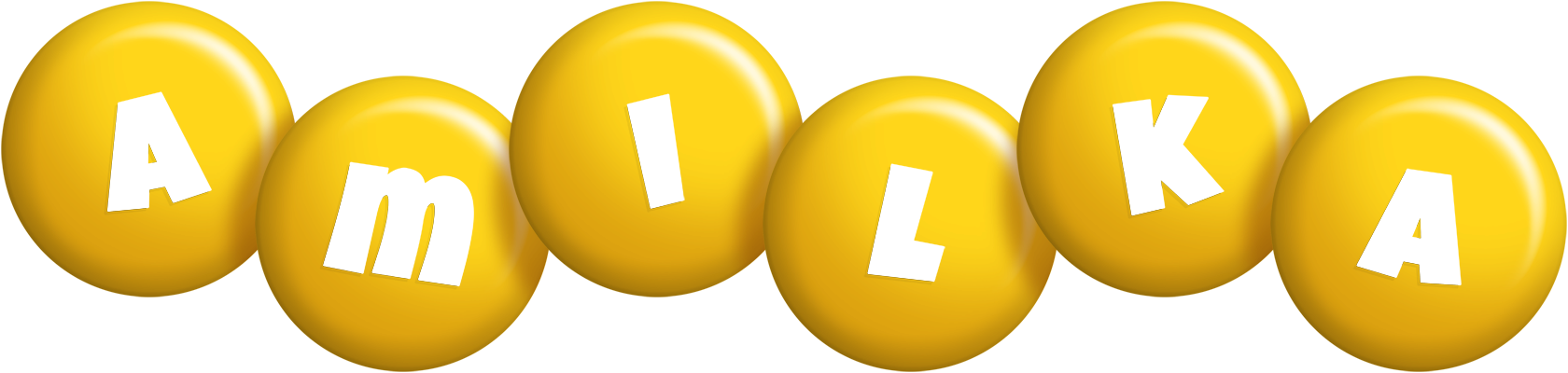 Amilka candy-yellow logo