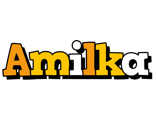 Amilka cartoon logo