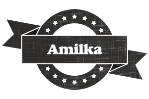 Amilka grunge logo