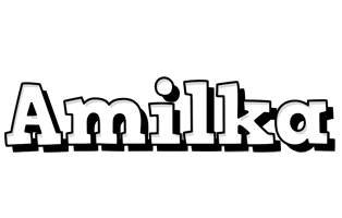 Amilka snowing logo