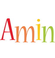 Amin birthday logo