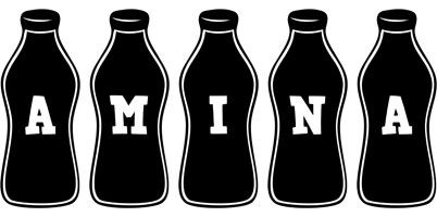 Amina bottle logo