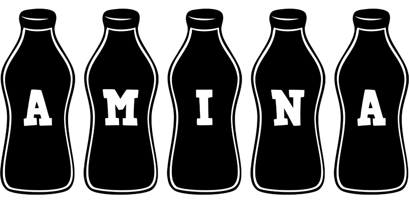 Amina bottle logo