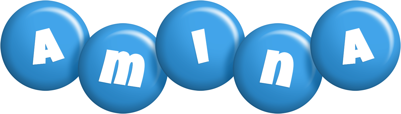 Amina candy-blue logo