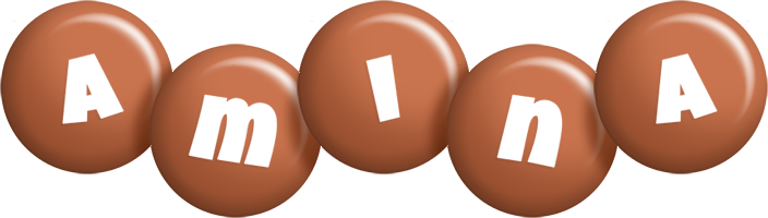 Amina candy-brown logo