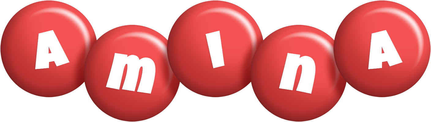 Amina candy-red logo