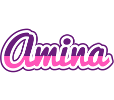 Amina cheerful logo