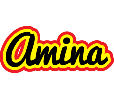 Amina flaming logo