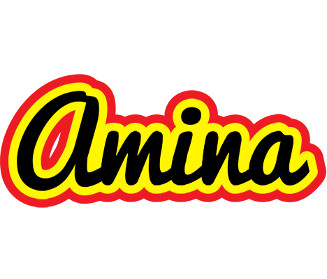 Amina flaming logo