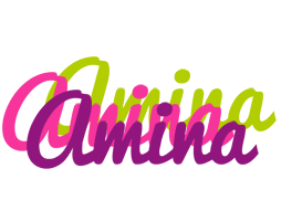 Amina flowers logo