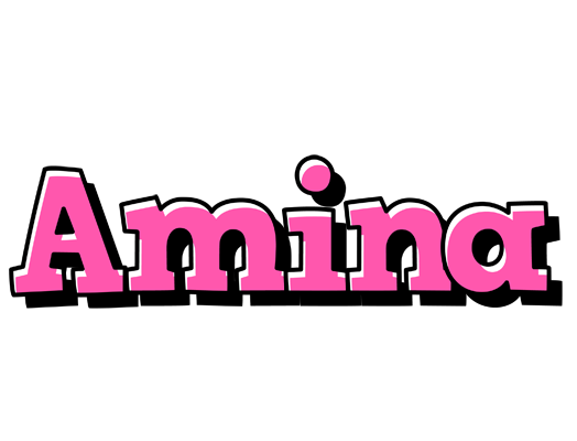 Amina girlish logo