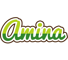Amina golfing logo