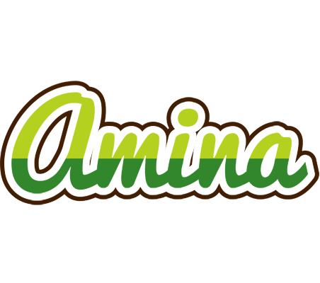 Amina golfing logo