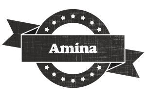 Amina grunge logo