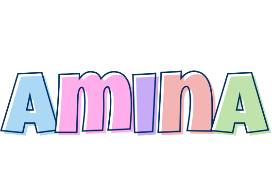 Amina pastel logo