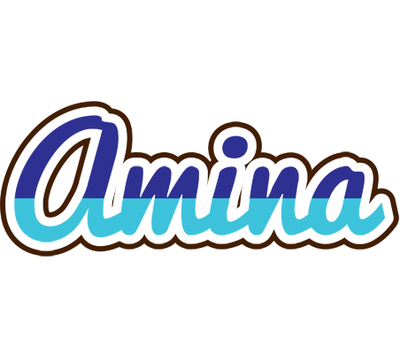 Amina raining logo