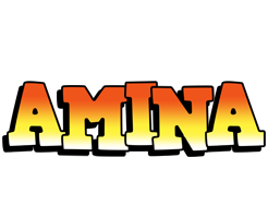 Amina sunset logo