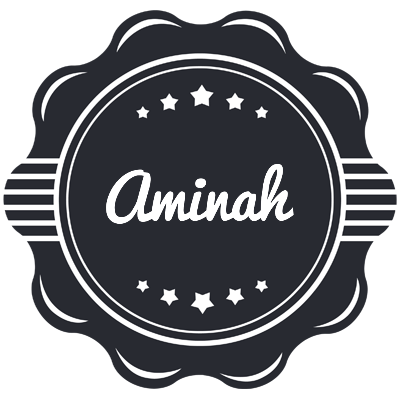 Aminah badge logo